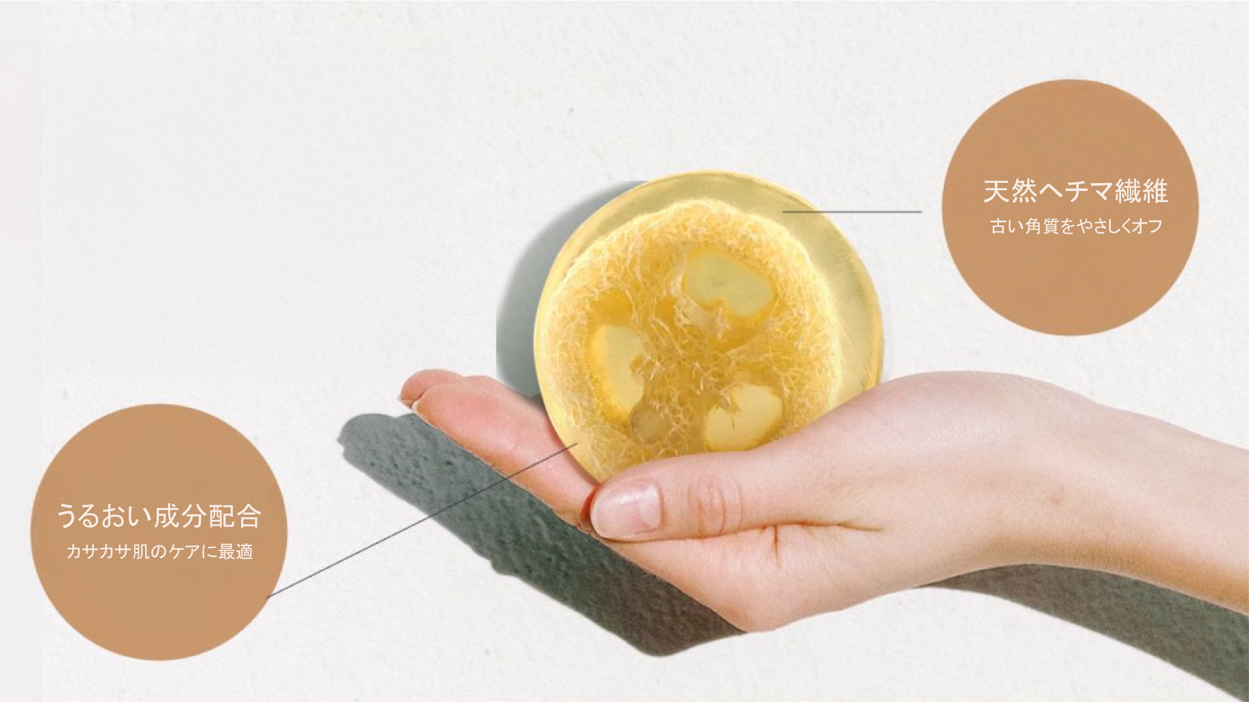 ヘチマ入り角質ケア石けん